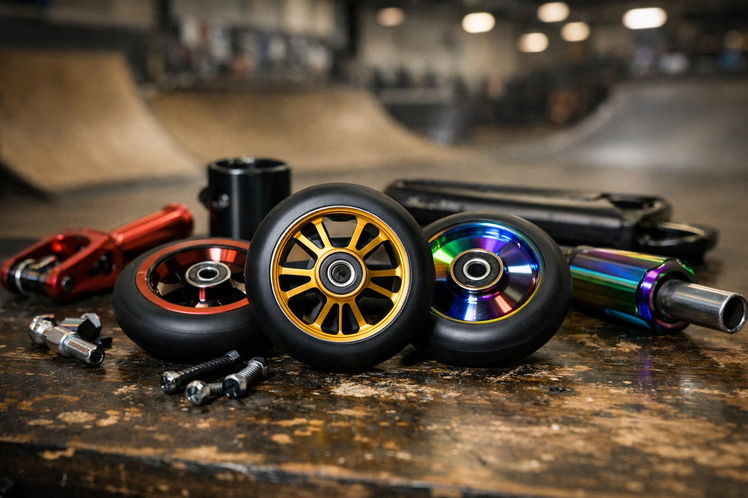 Kokius ratus pasirinkti triukų paspirtukui