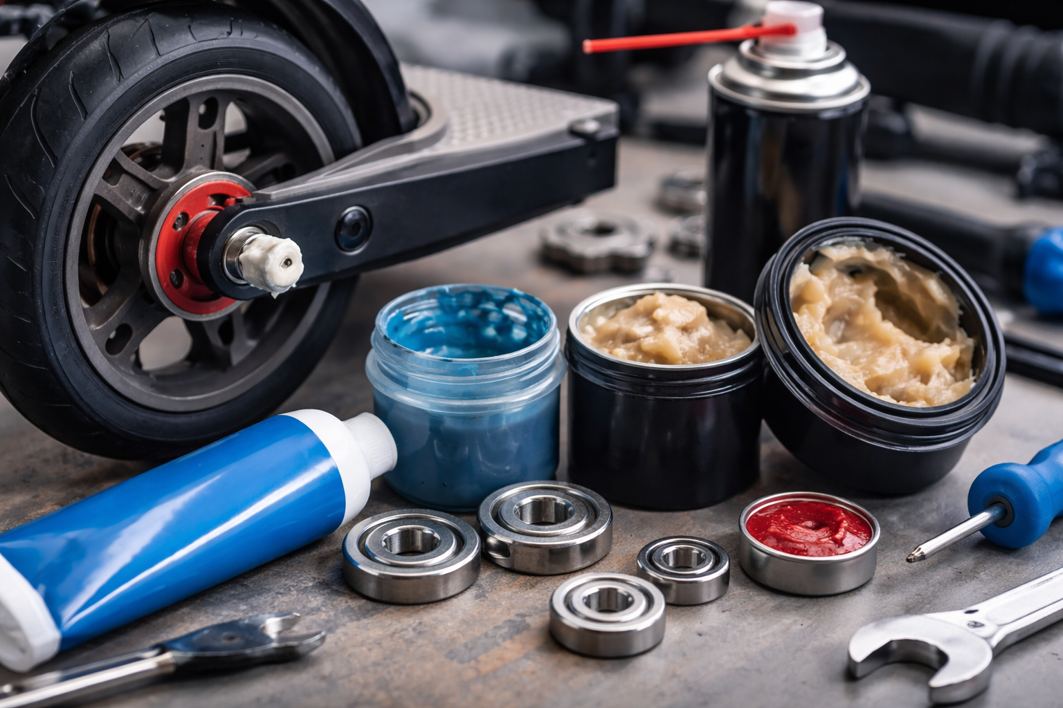 Kokį tepalą pasirinkti paspirtukui ir guoliams