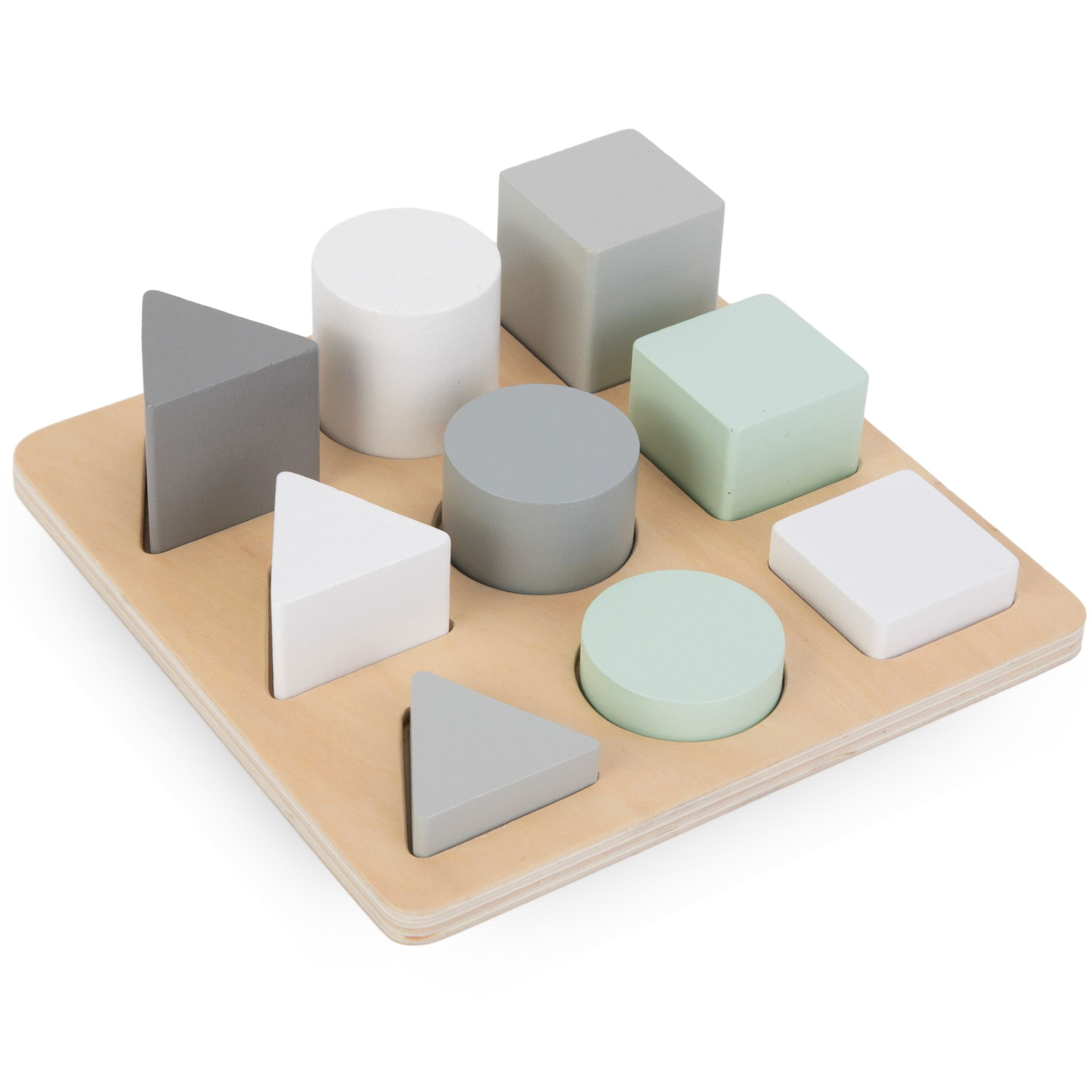 Medinė dėlionė - Sorteris - Trys figūrėlės