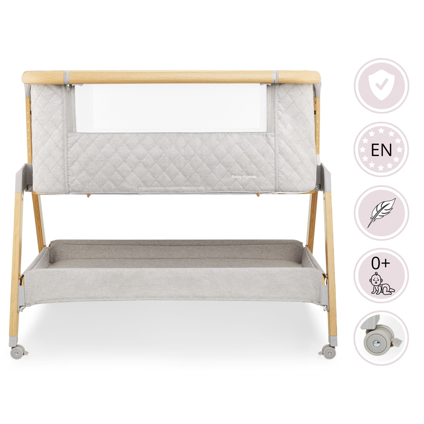 Kelioninė lovelė, laisvai pastatoma, 3-in-1 - Moby-Sistema DREEMY