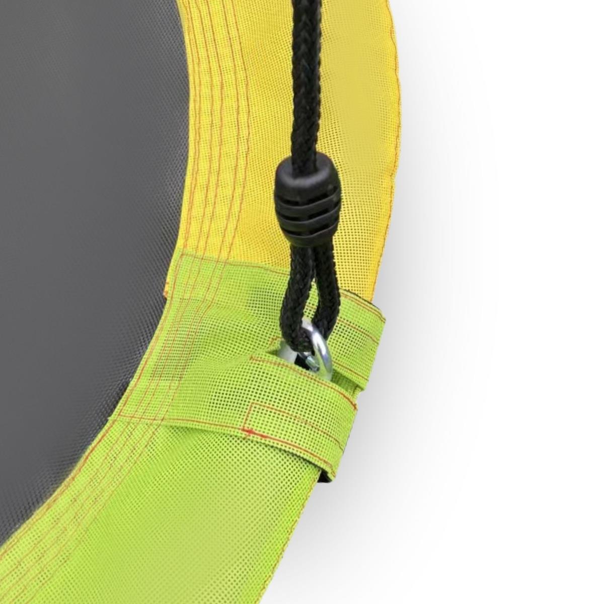 XL sodo žaidimų aikštelė vaikams su gandralizdžio sūpynės, kopėčiomis ir laipiojimo tinklu