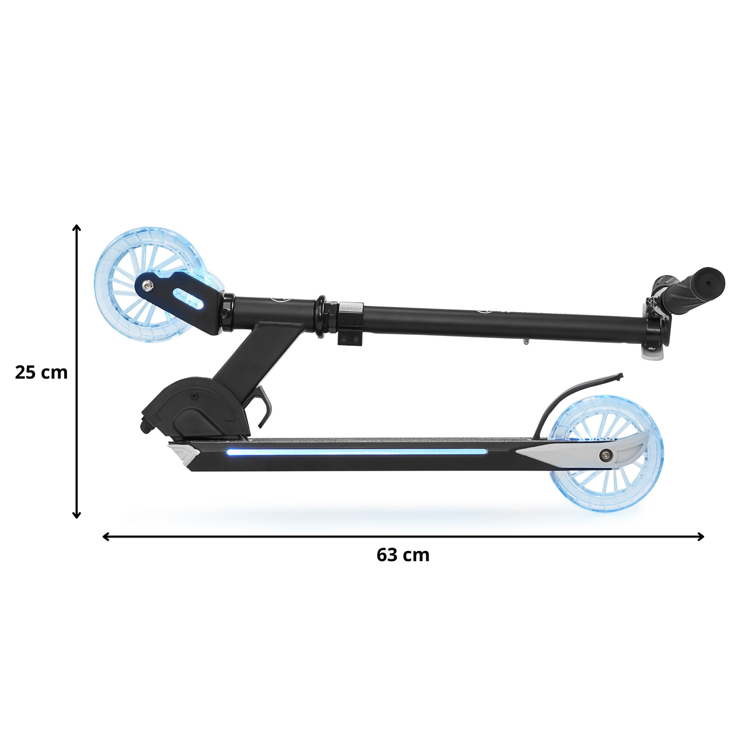 Dviratis paspirtukas su sulankstomu LED žibintu - HyperMotion Ice Flash