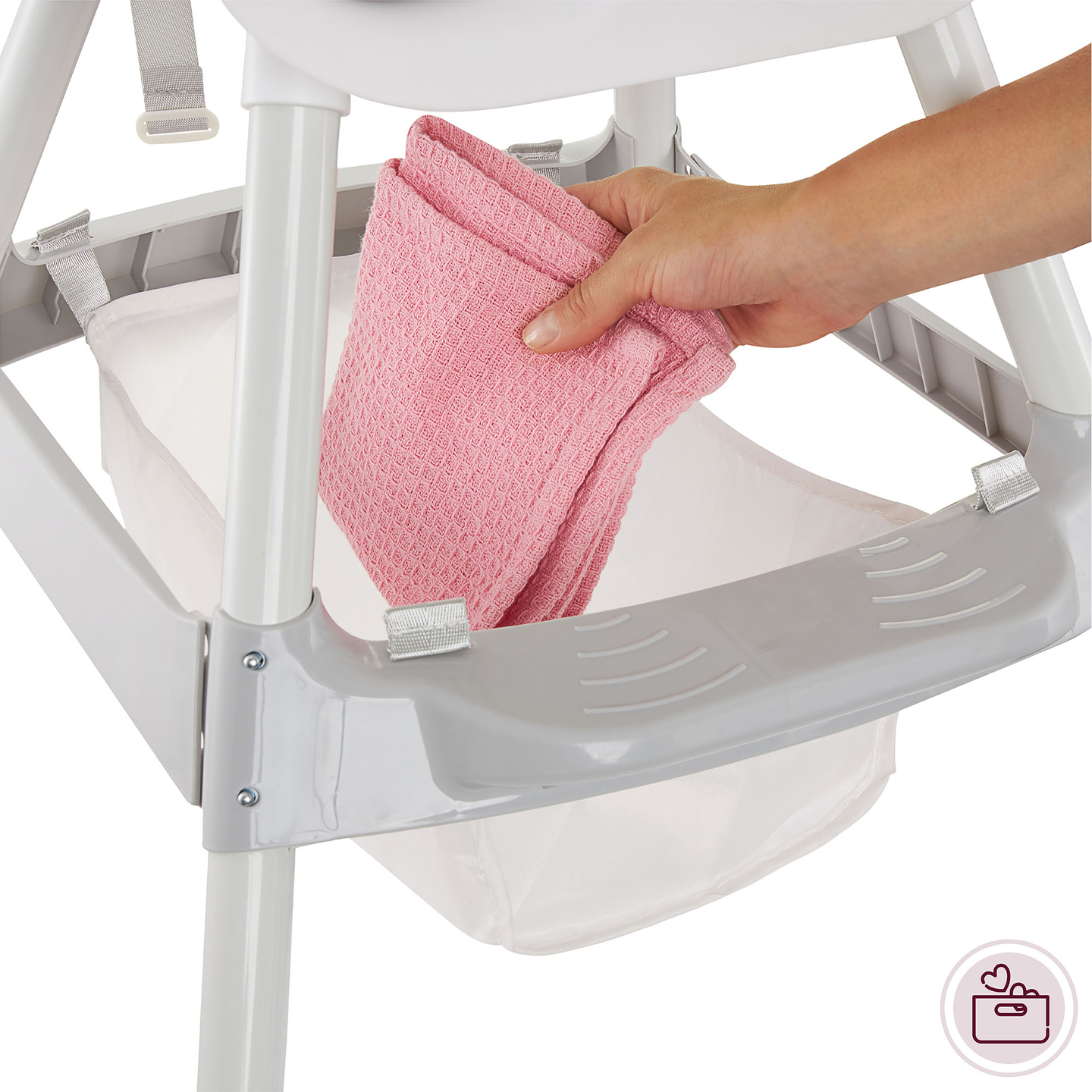 "Moby-System Magnolia" reguliuojama aukštakulnė kėdutė "2-in-1" - pilka