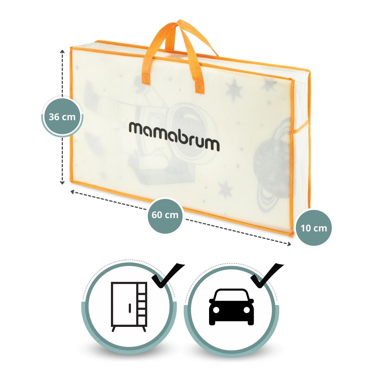 Dvipusis sulankstomas putplasčio kilimėlis 180 x 120 x 1 cm - Kosmosas / geometriniai trikampiai