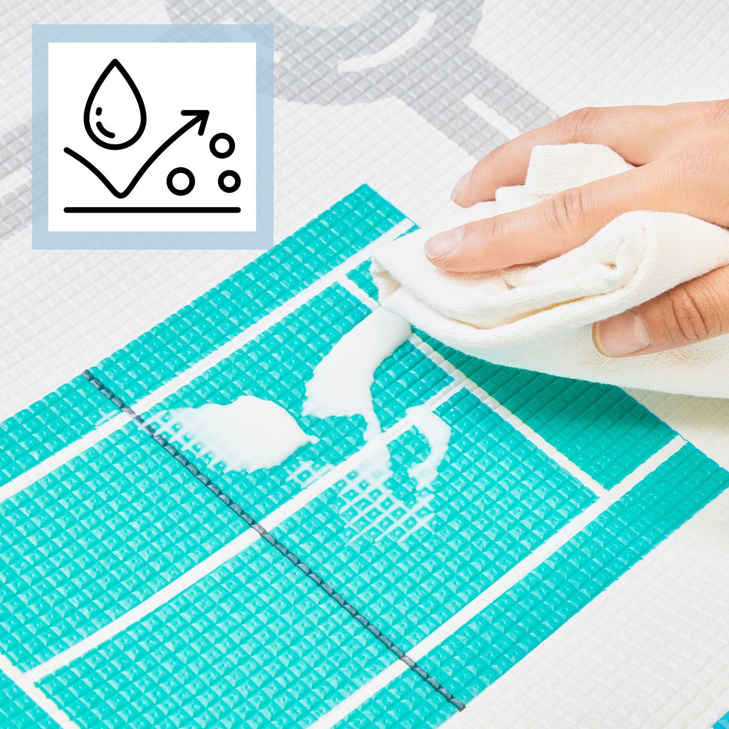 Dvipusis putų kilimėlis - pasakų šalis / žiemos miestas