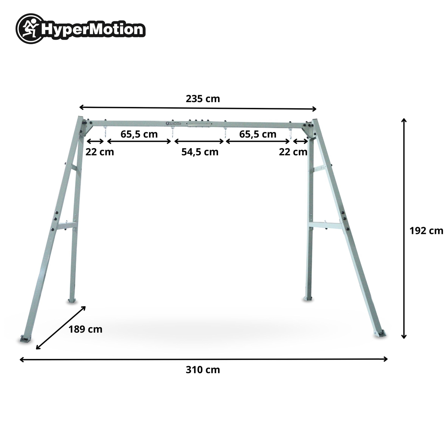 Plieninis rėmas sodo sūpynėms arba hamakui