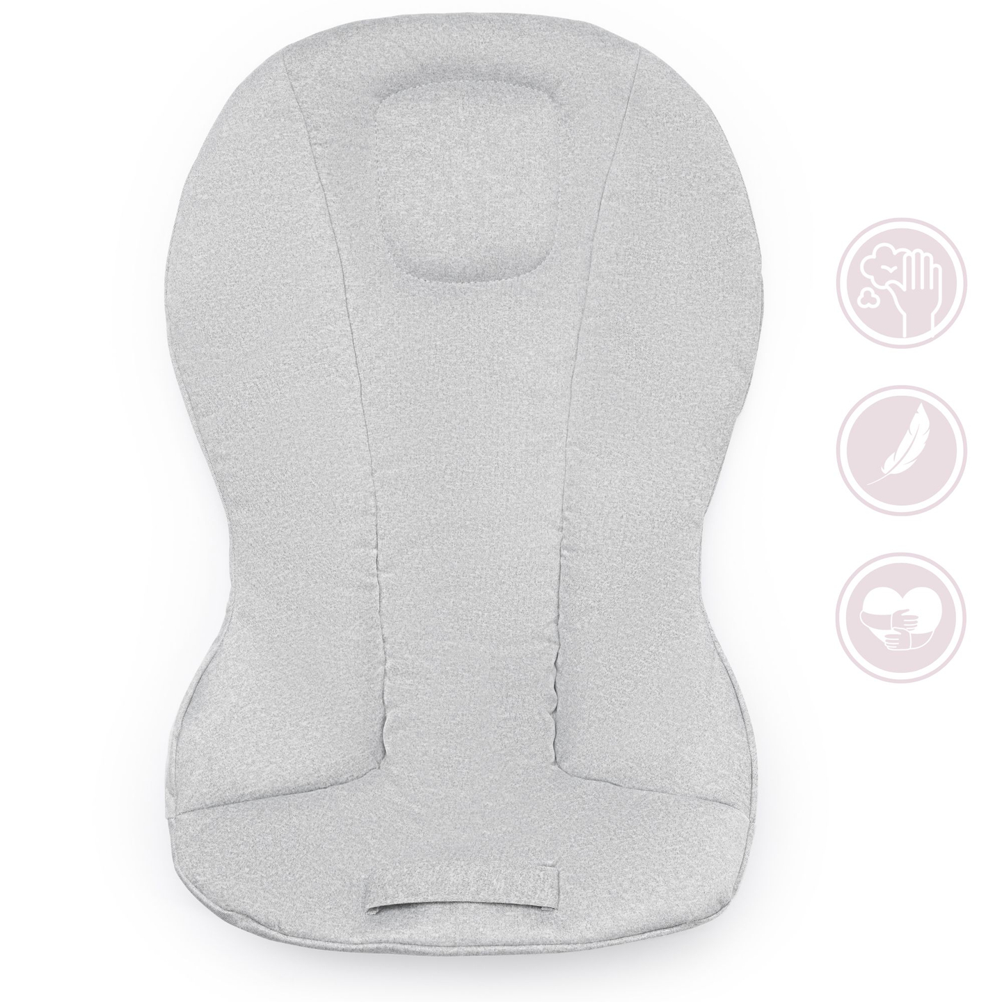 Supamoji kėdė "2-in-1" Moby-Sistema LILY - pilka