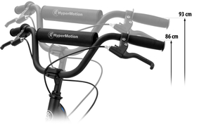 "HyperMotion RIVA" miesto paspirtukas su 50 cm ir 40 cm pripučiamais ratais