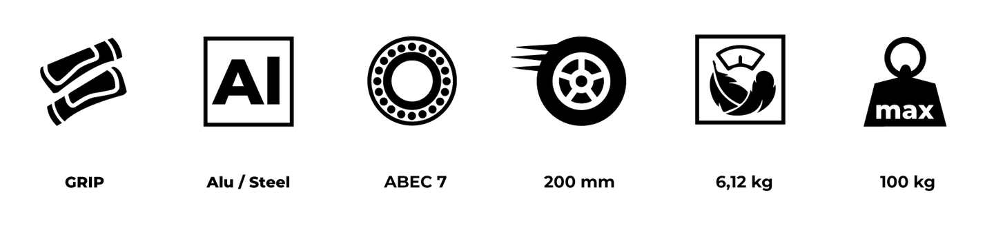 "HyperMotion REGAMO" suaugusiųjų paspirtukas - juodas
