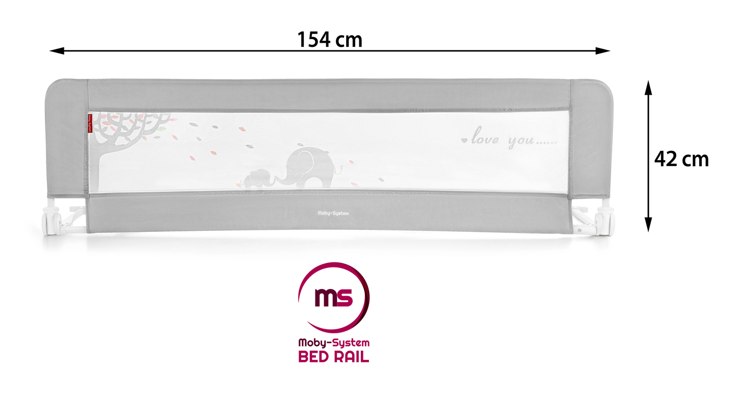 Lovos apsauginė užtvara - lovos turėklas - pilka