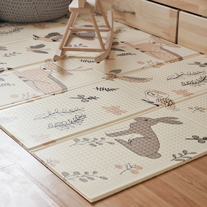 Dvipusis sulankstomas putplasčio kilimėlis 180 x 120 x 1 cm – Magic Forest/Rudens gatvės – boho