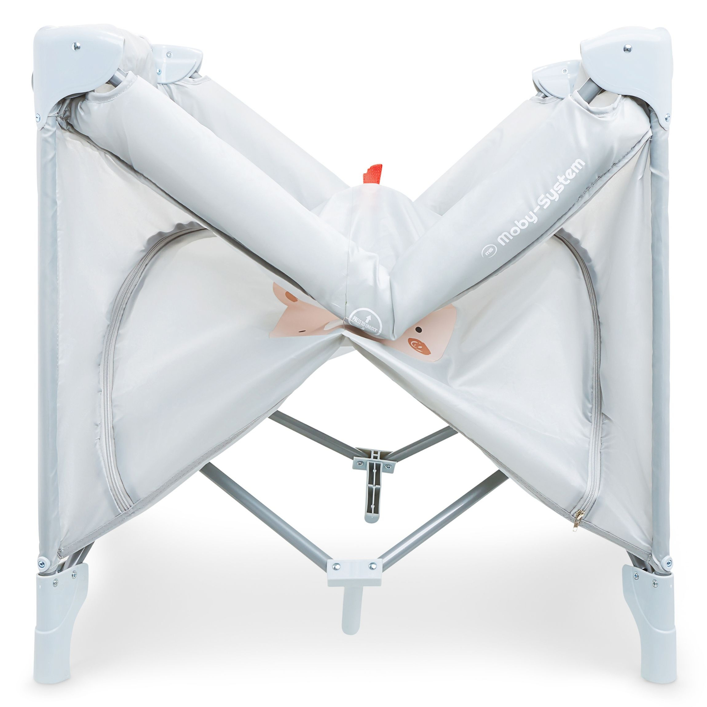 Sulankstoma vaikiška lovytė su čiužiniu ir krepšiu - "Teddy Bear