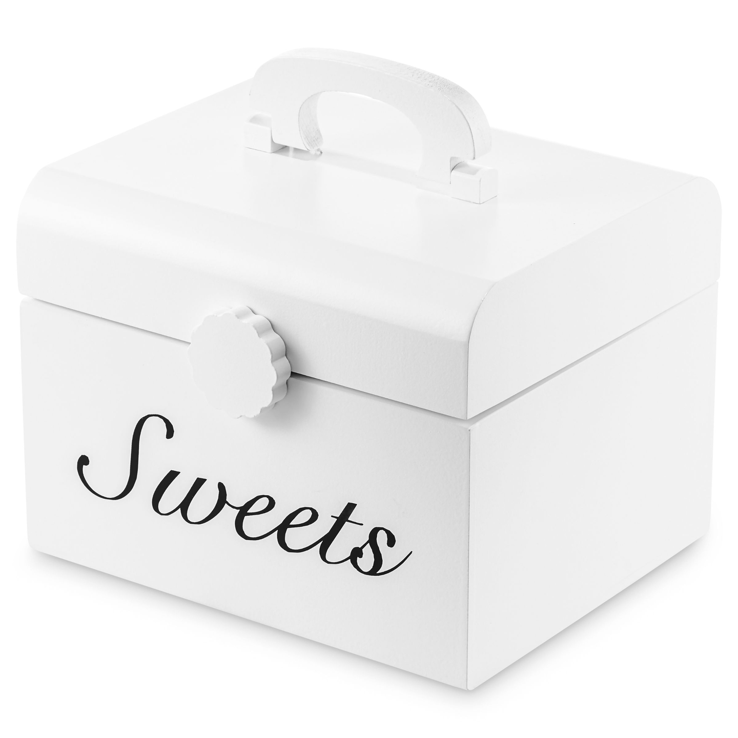 Medinė pjaustymo saldainių dėžutė, saldumynų parduotuvė