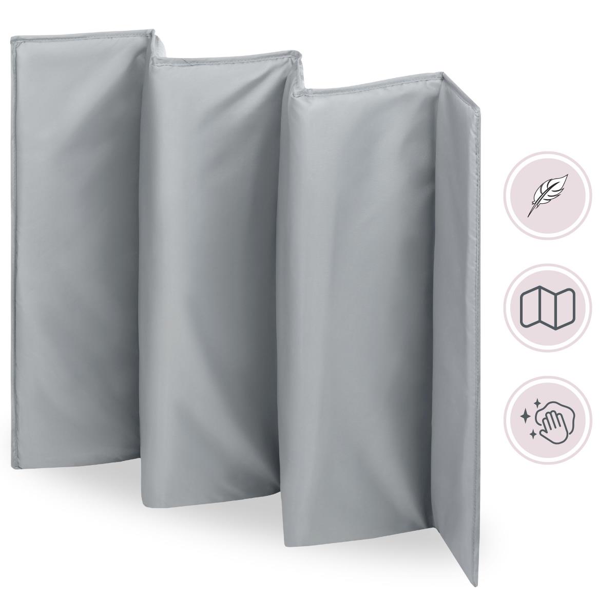 "3-in-1" vaikiška lovytė su pervystymo stalu, čiužiniu ir nešiojimo krepšiu