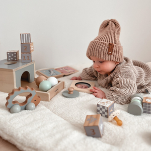 Montessori edukacinė dėžutė kūdikiams - 6 žaislai