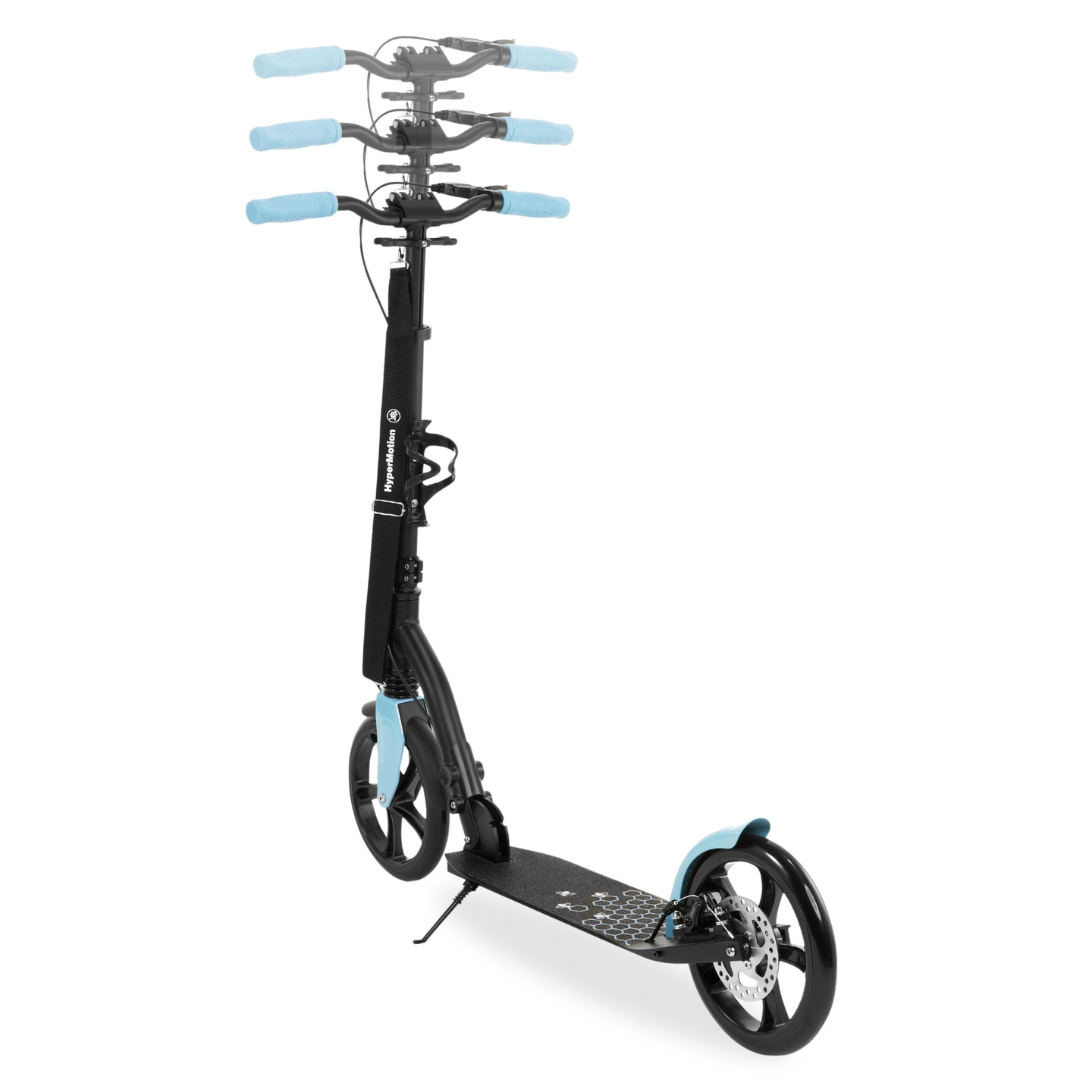 Dviejų ratų miesto motoroleris HONEYBEE Blue HyperMotion 100kg - pilnas aliuminis, dideli 250 mm ratai