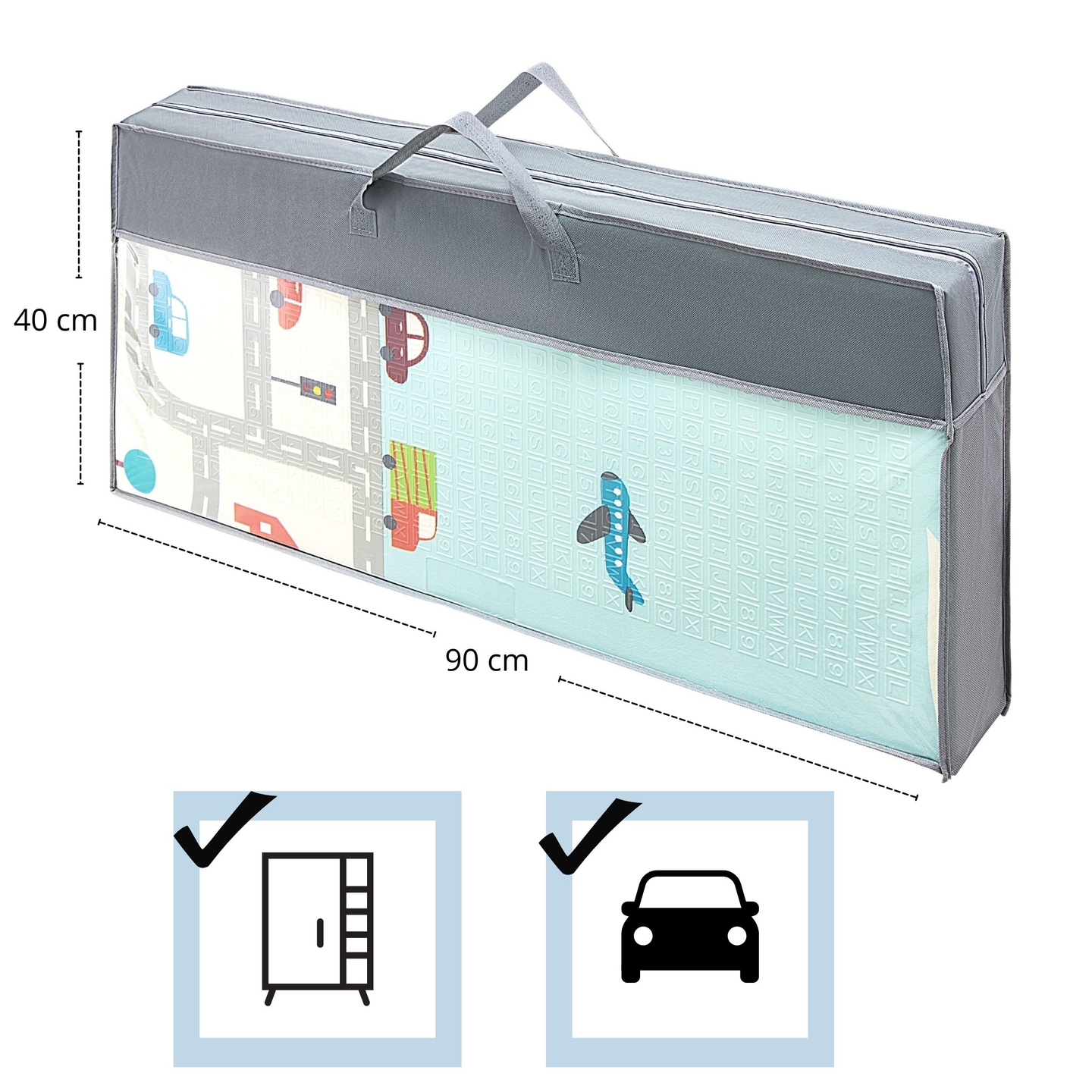 Dvipusis putų kilimėlis XXL - sulankstomas 1 CM (kalnų ir kelių)