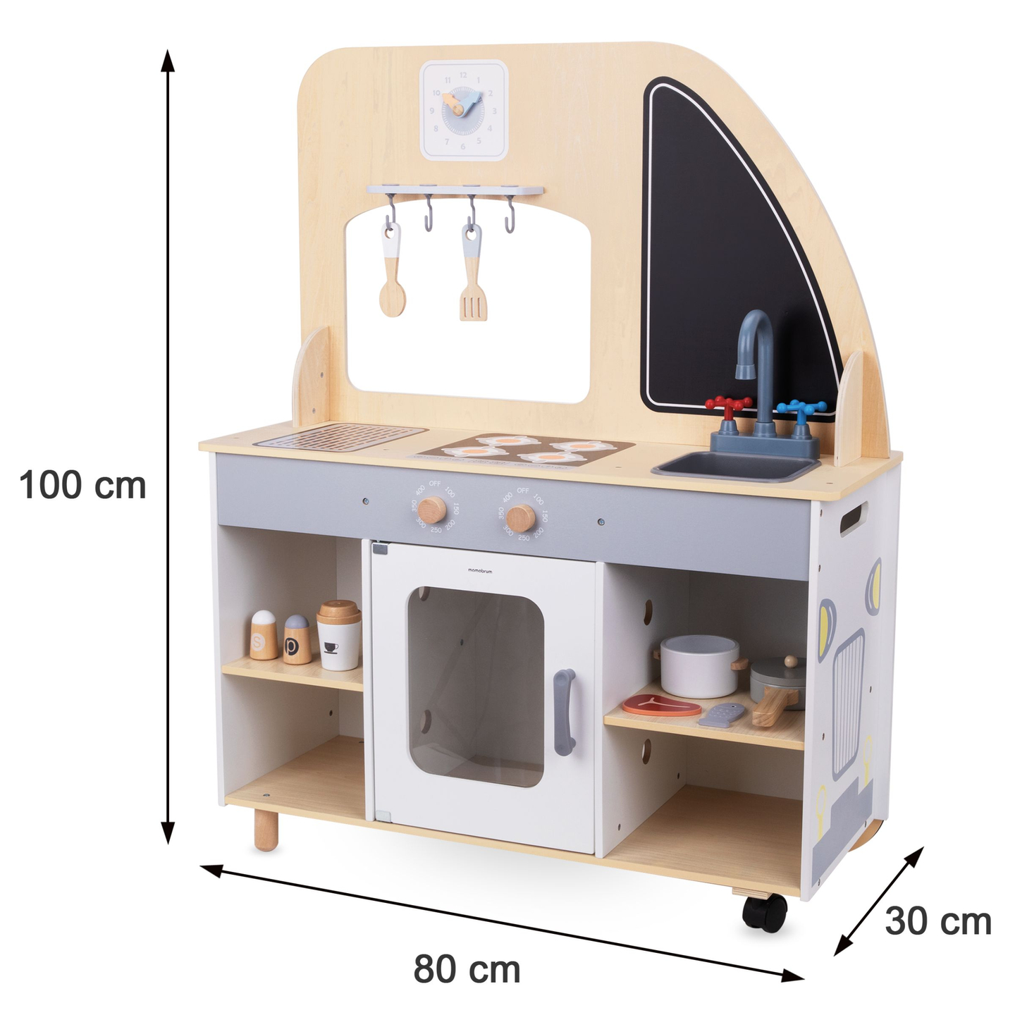 Medinis maisto sunkvežimis ant ratų - virtuvė su priedais
