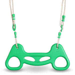 XXL plieninės sodo sūpynės - 2 sėdynės, kopėčios, gimnastikos trapecijos