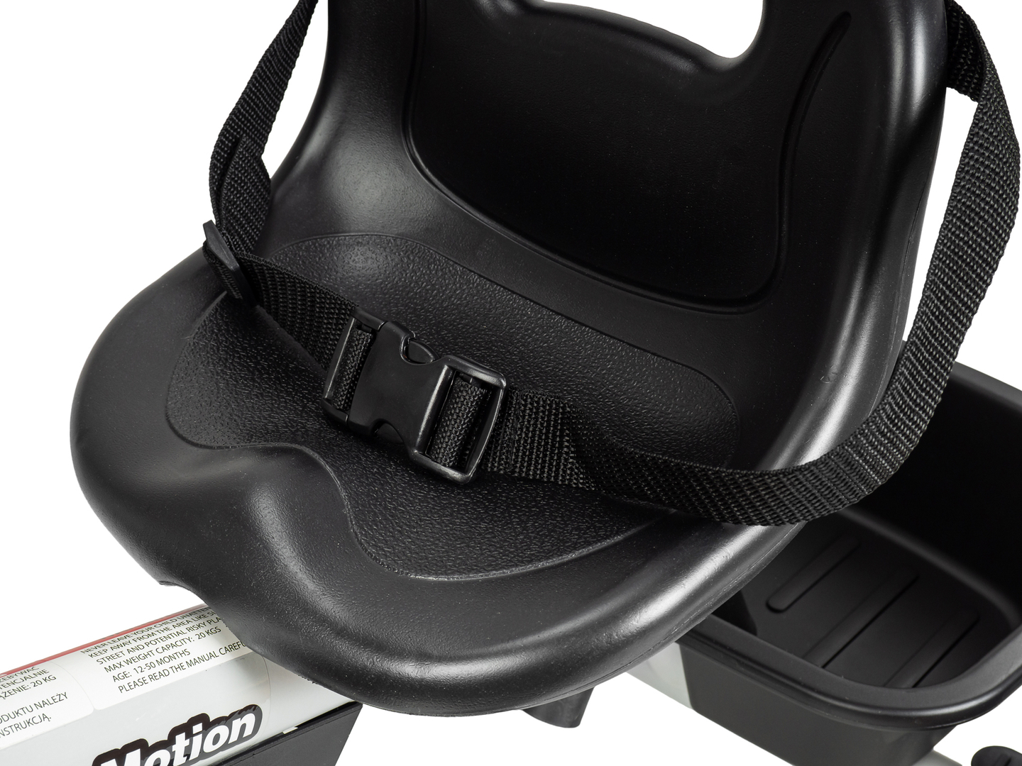 "HyperMotion TOBI VECTOR" triratukas - amžini pripučiami ratai + stūmimo strypas. Spalva: šviesiai pilka.