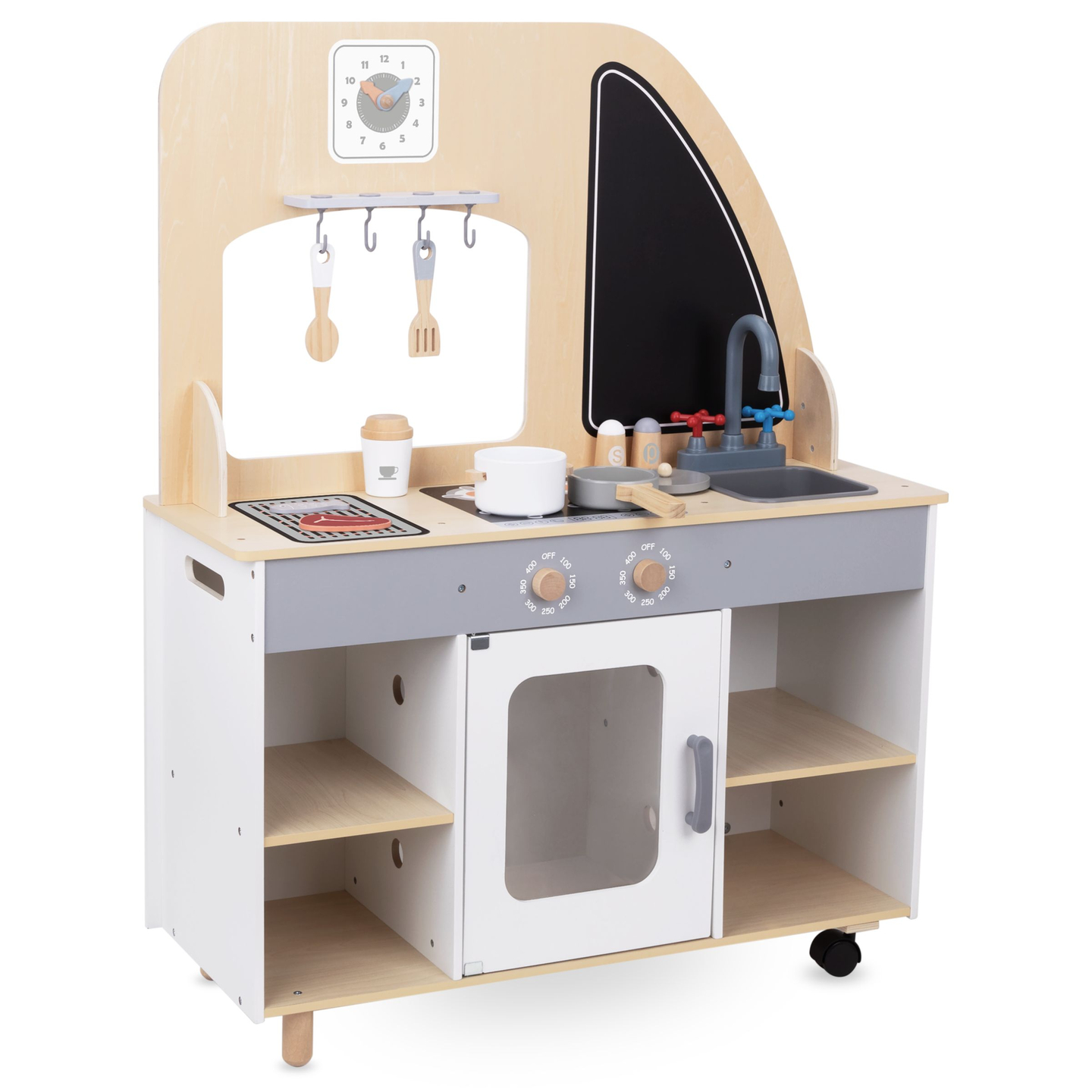 Medinis maisto sunkvežimis ant ratų - virtuvė su priedais