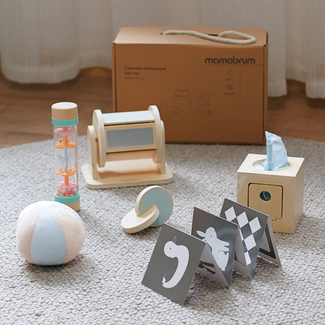 Montessori žaislų rinkinys mažyliui 0-6 mėn