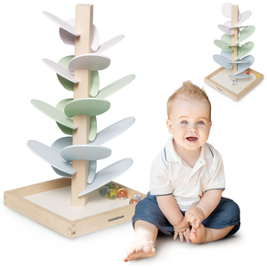 Medinis kulodromas - garso medis su kamuoliais