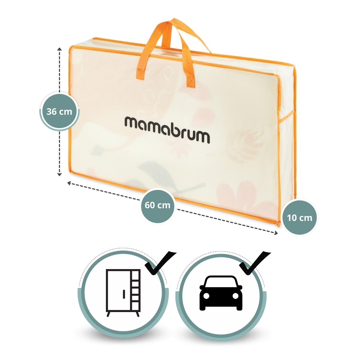 Dvipusis sulankstomas putplasčio kilimėlis 180 x 120 x 1 cm - Egzotiški drambliai / švelniai pilka