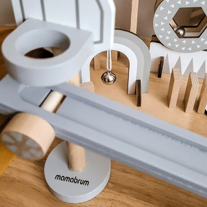 Medinės domino kaladėlės - kliūčių ruožas - 48 elementai