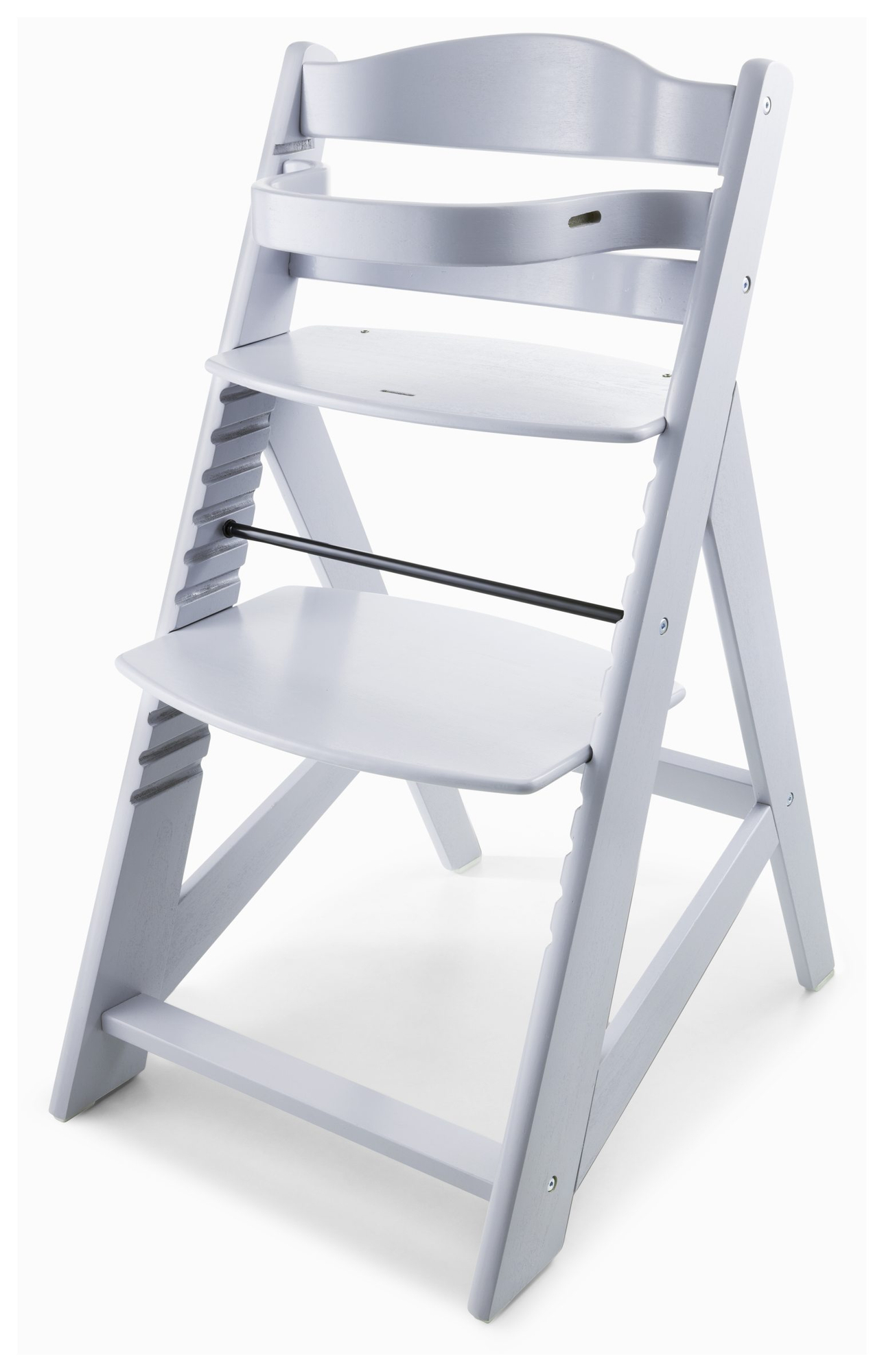 Medinė maitinimo kėdutė "Moby-System WOODY" - pilkos spalvos