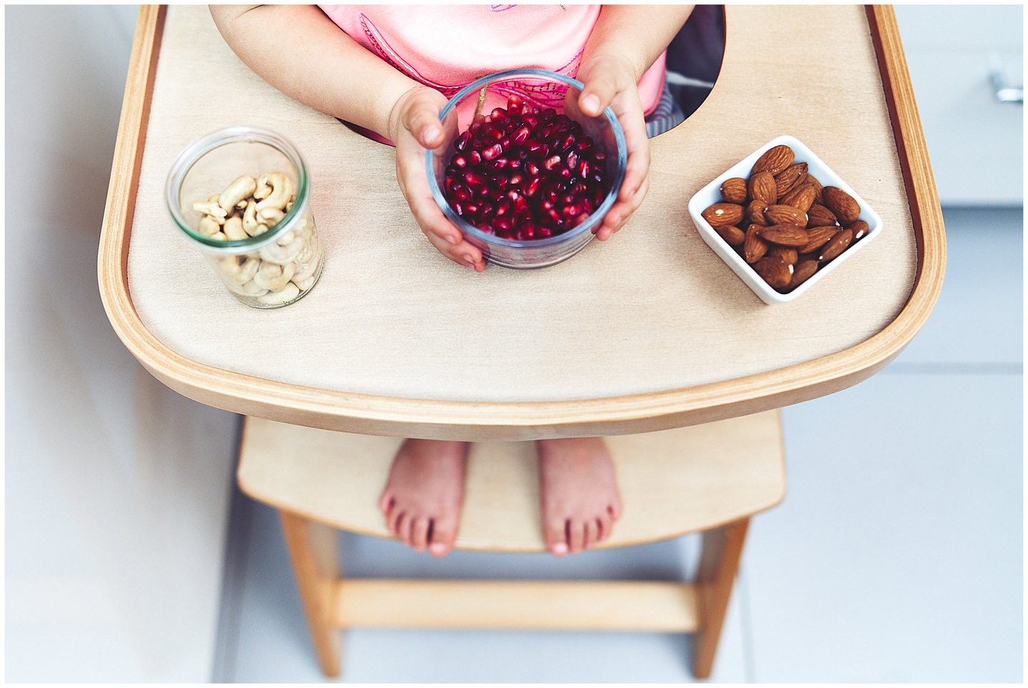 Medinė maitinimo kėdutė "Moby-System WOODY" - natūralaus medžio spalvos