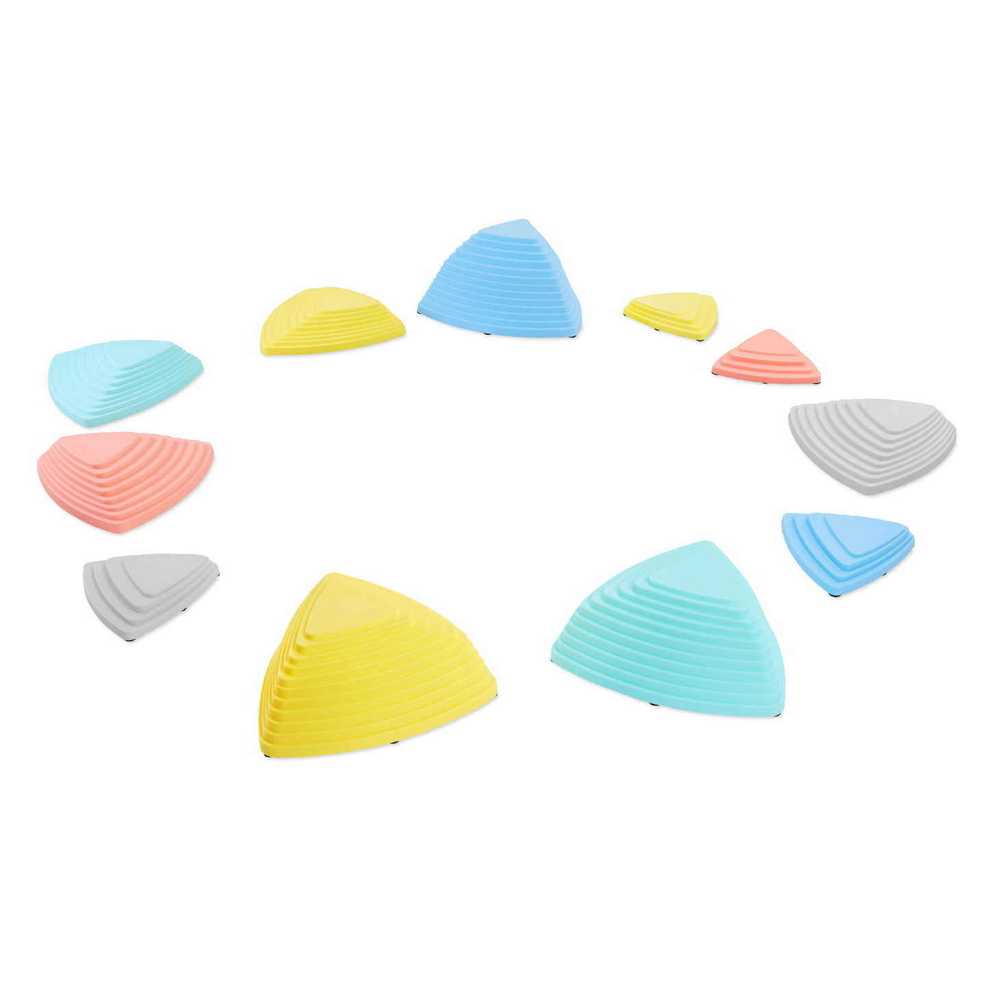 Spalvoti balansavimo akmenys - 11 vienetų