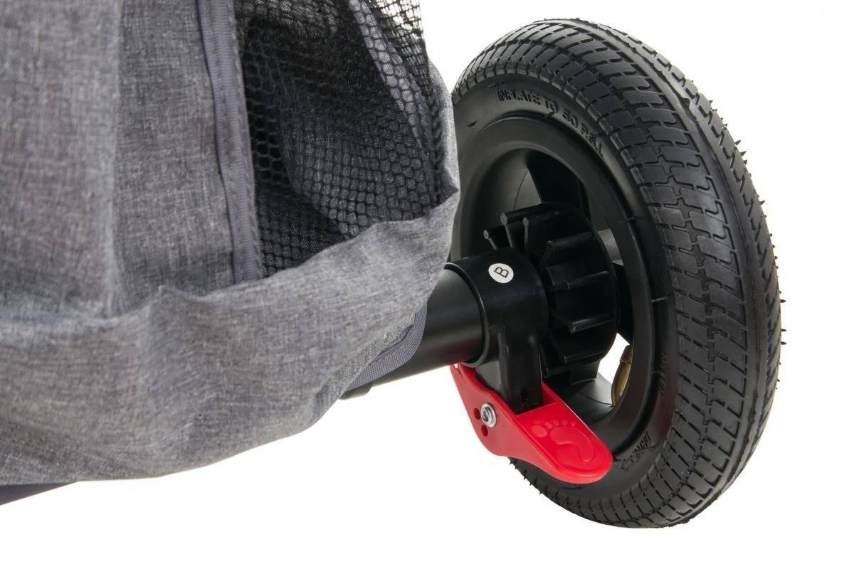 "Tobi Velar" triratis + lietaus plėvelė - pilka