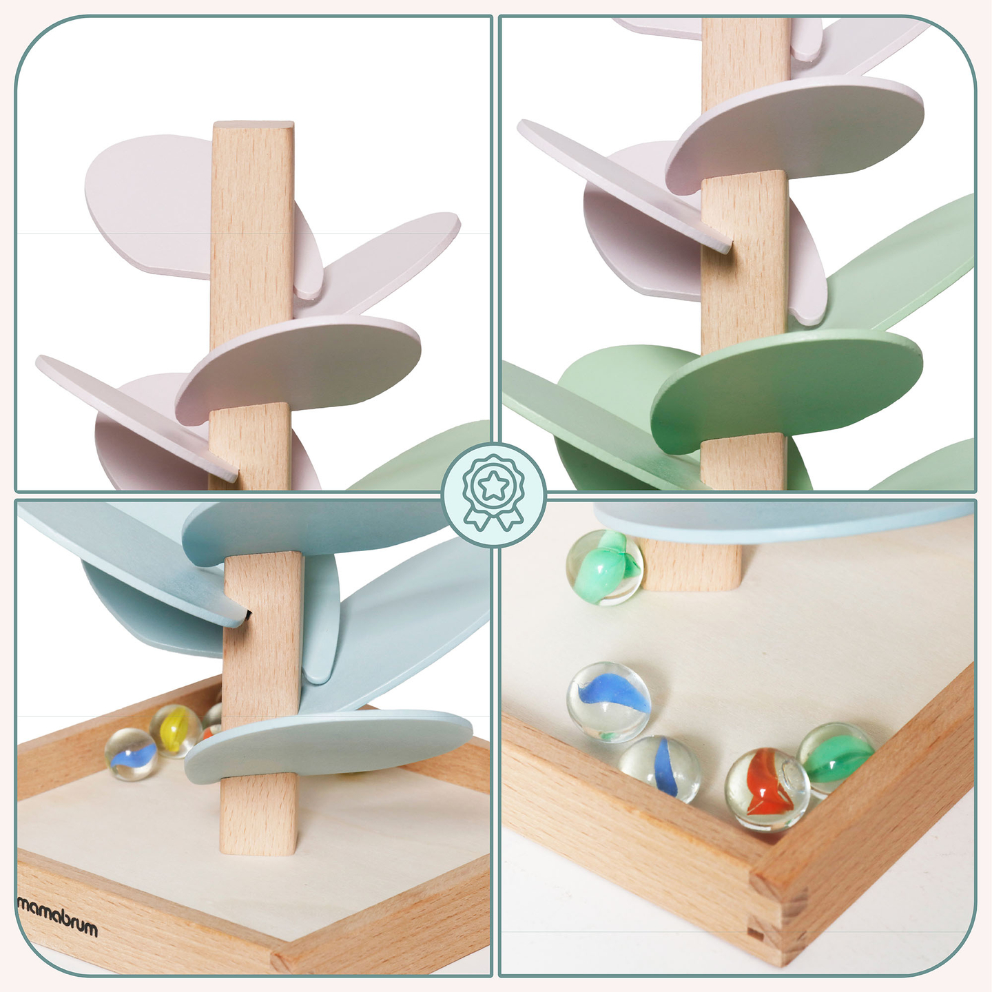 Medinis kulodromas - garso medis su kamuoliais