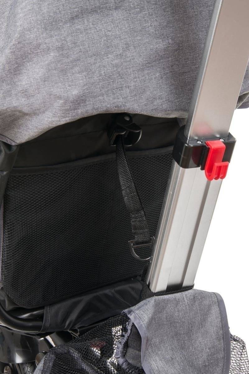 "Tobi Velar" triratis + lietaus plėvelė - pilka