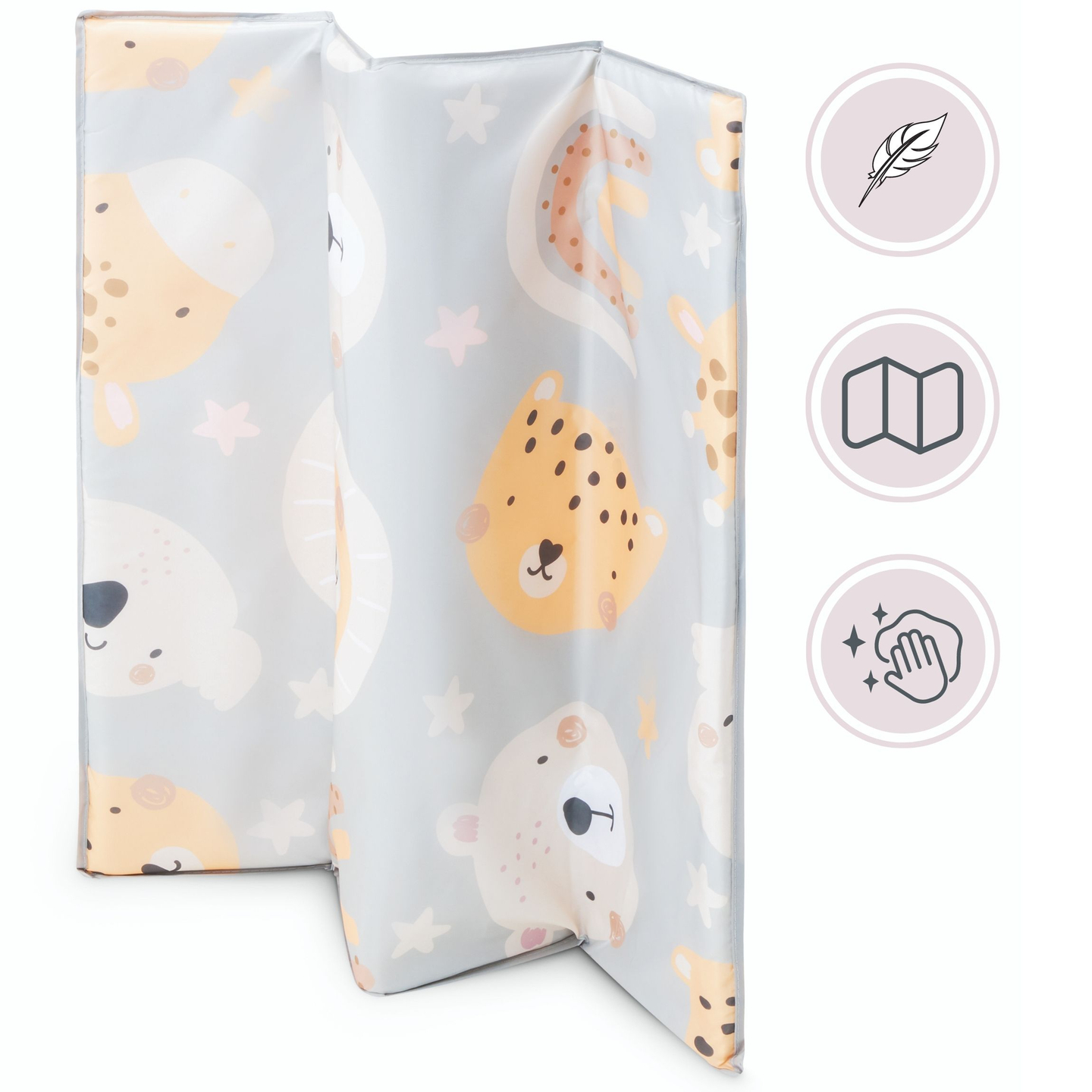 Sulankstoma vaikiška lovytė su čiužiniu ir krepšiu - "Teddy Bear