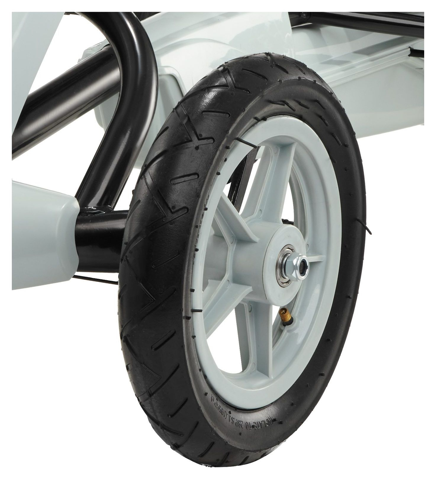 EVOQUE pedalinis kartingas 5-8 metų vaikams - pilkas