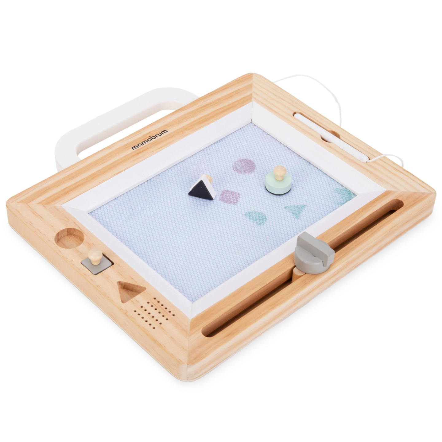 Medinis plunksnakotis su antspaudais - piešimo lenta