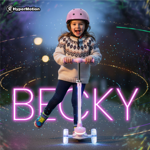 HyperMotion BECKY balansinis paspirtukas - RGB LED apšvietimas, rožinis