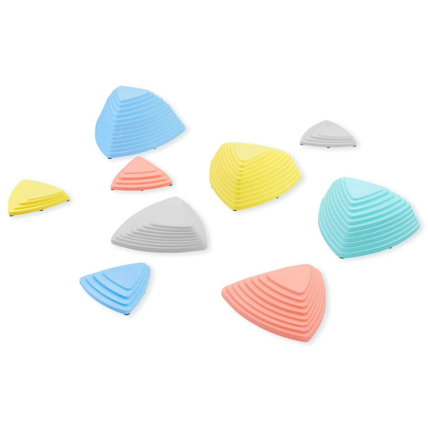 Spalvingi balansavimo akmenys - 9 vienetai