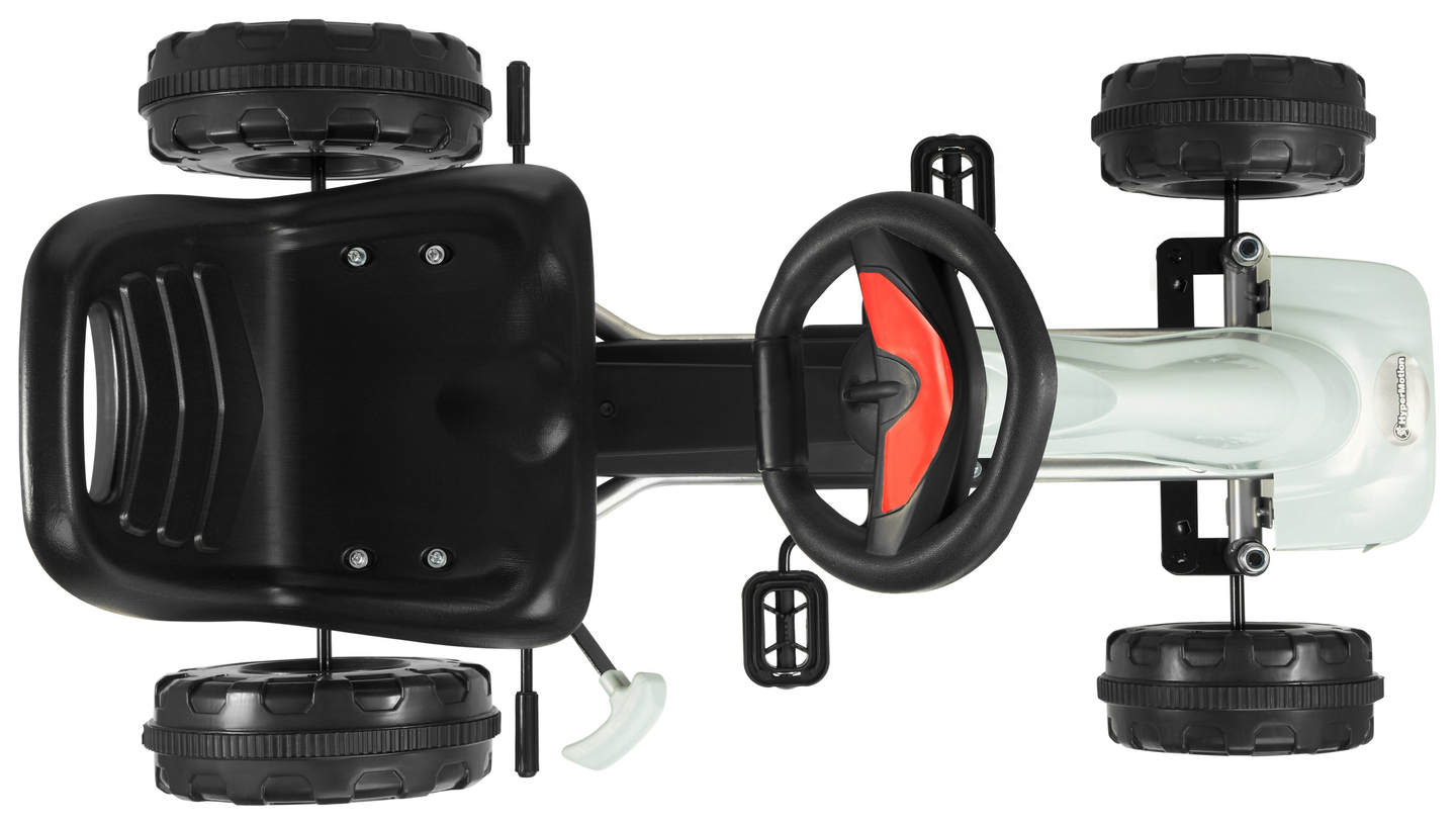 CHESTER pedalinis kartingas - pasivažinėjimas 3-6 metų vaikams - pilkas