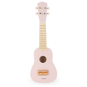 Medinė gitara vaikams - ukulelė - rožinės spalvos