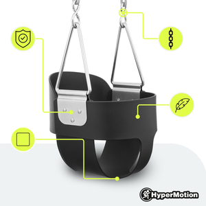 "HyperMotion" mažylių grandininės sūpynės su aukštu atlošu