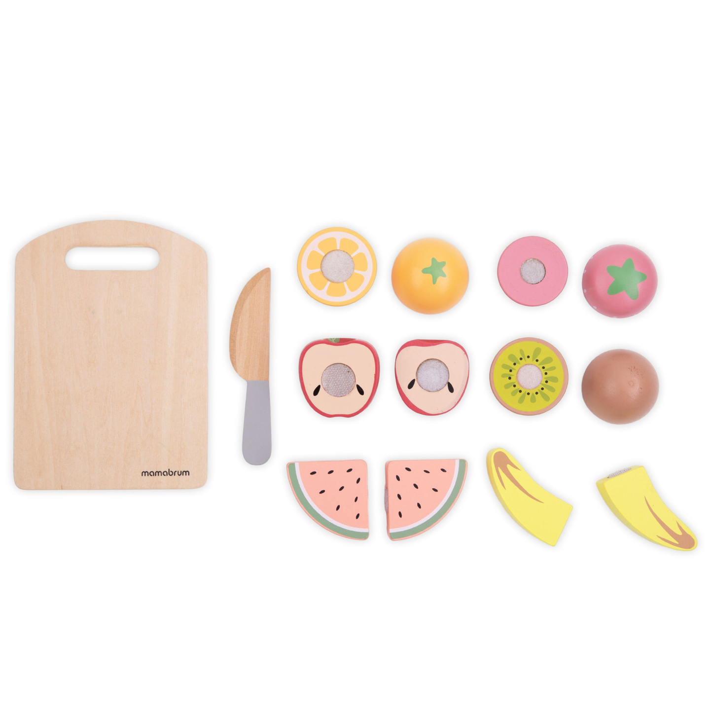 Medinių vaisių pjaustymo rinkinys