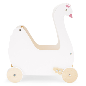 Medinis vežimėlis lėlėms - "Swan