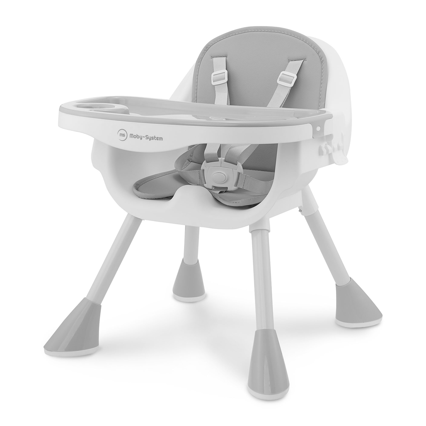 "Moby-System Magnolia" reguliuojama aukštakulnė kėdutė "2-in-1" - pilka