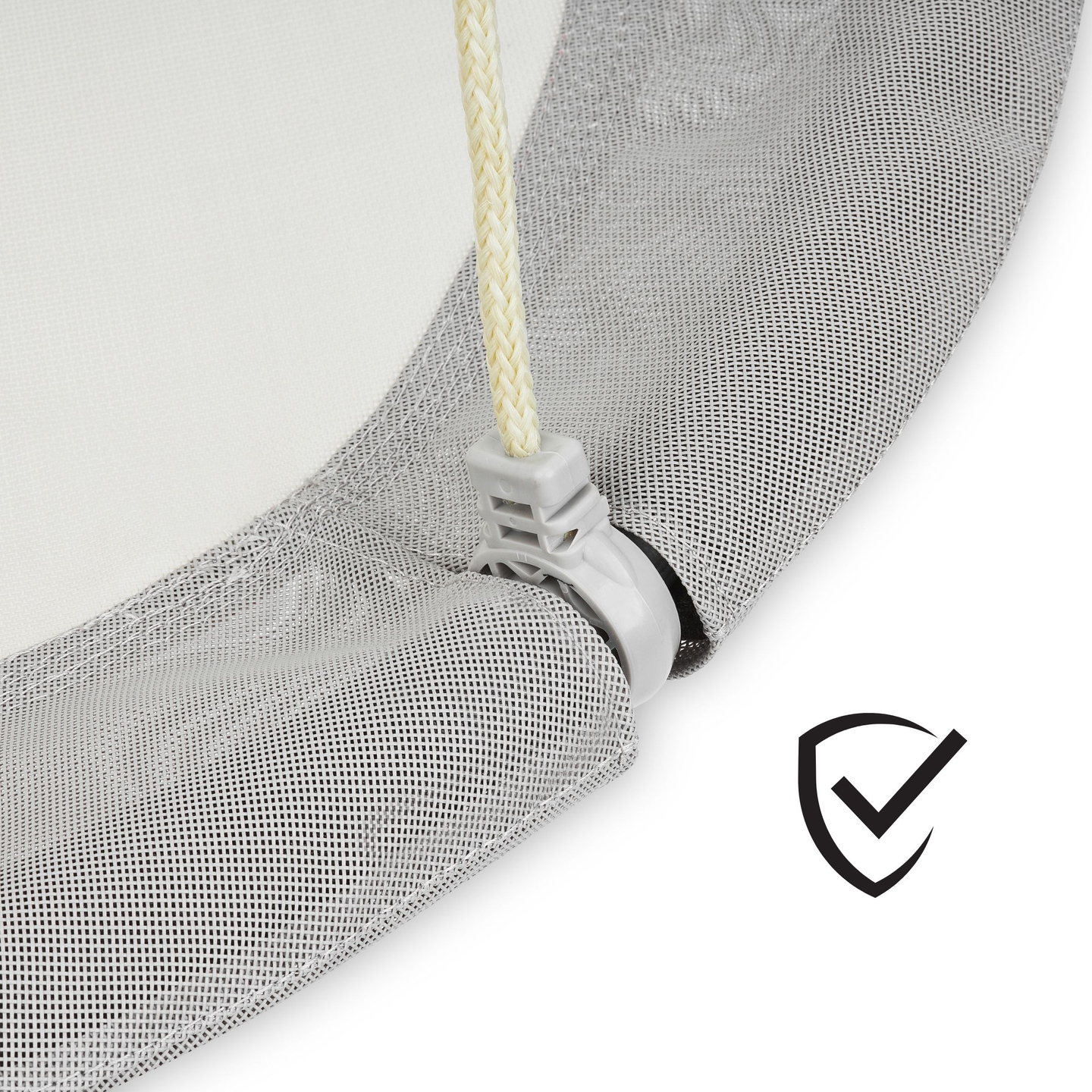 "HyperMotion" sūpynės su erškėtrožės lizdu - 100 cm skersmens, pilkos spalvos