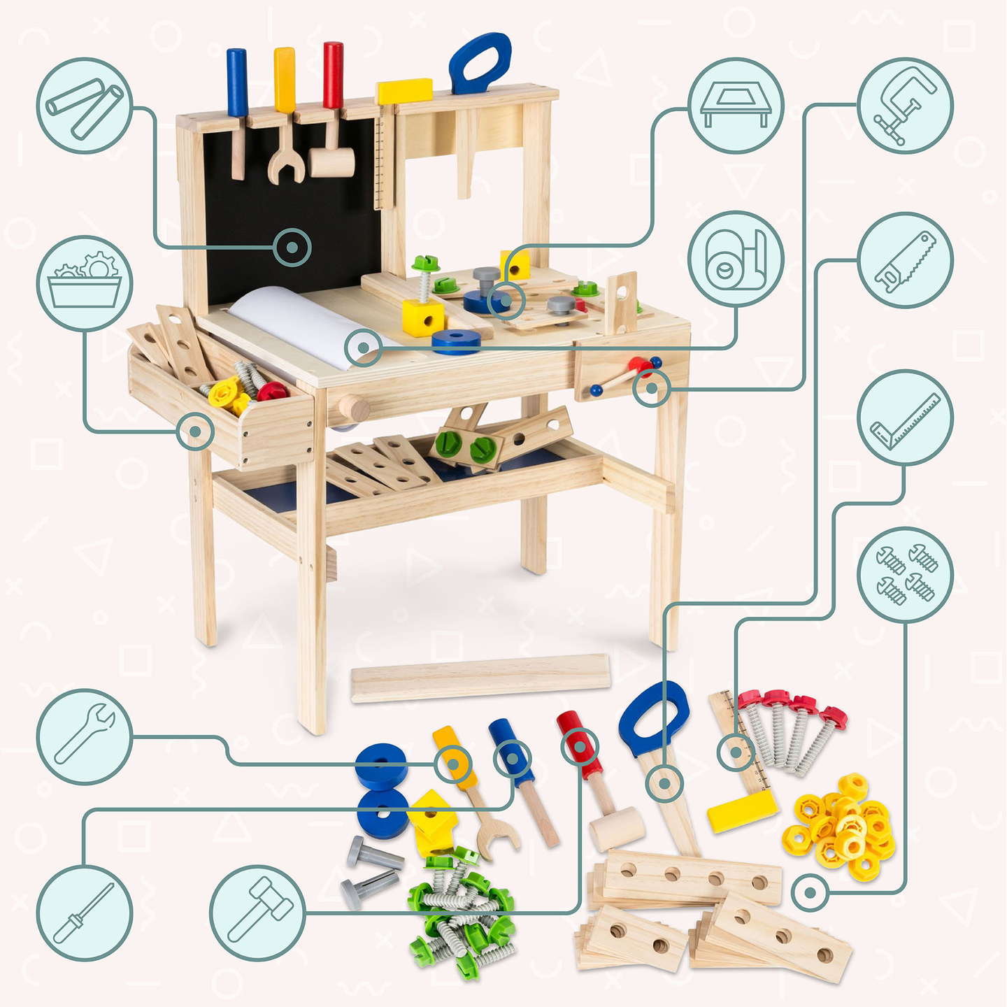 Medinis "pasidaryk pats" rinkinys XXL - 75 dalys