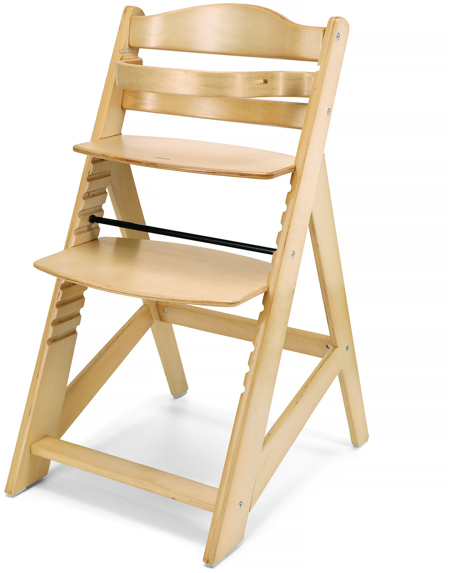 Medinė maitinimo kėdutė "Moby-System WOODY" - natūralaus medžio spalvos