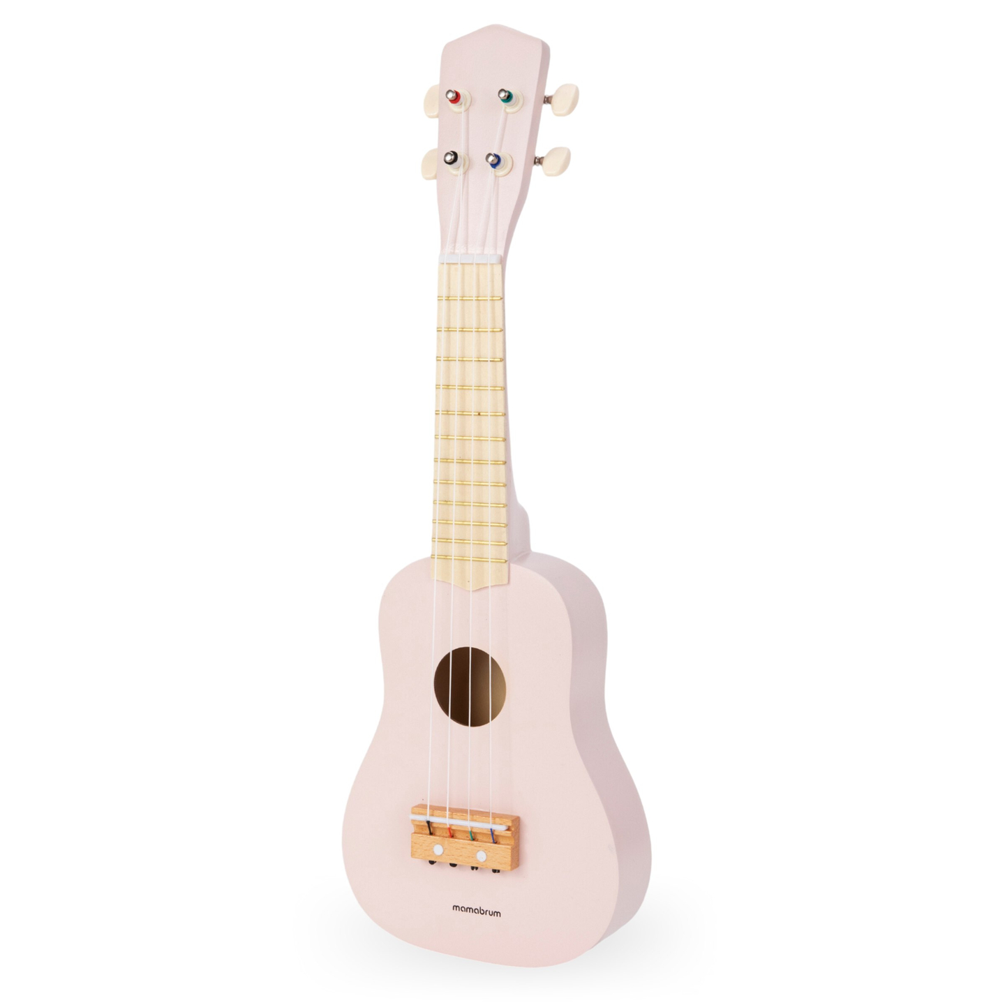 Medinė gitara vaikams - ukulelė - rožinės spalvos